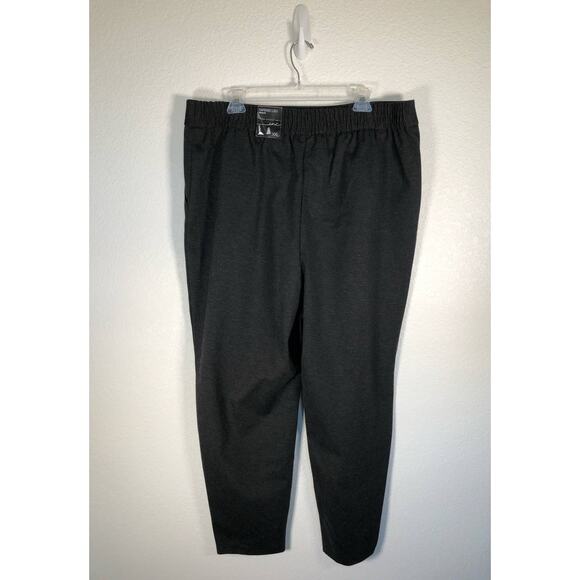 INC InternationalConcept Outpost Snap Detail Tapered Ponte Pant Heather Grey XXL - Picture 3 of 5